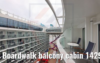 Boardwalk balcony cabin 14299 Cat. 1I Wonder of the Seas