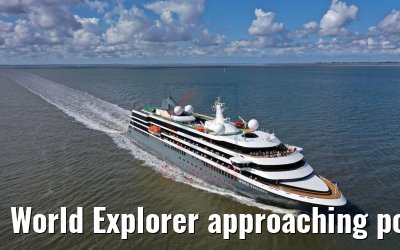 World Explorer approaching port of Hamburg 07.09.2019