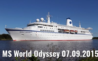 MS World Odyssey 07.09.2015 Kiel Canal transit