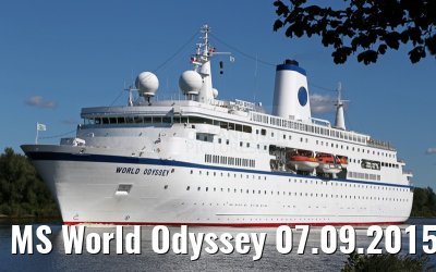 MS World Odyssey 07.09.2015 Kiel Canal transit