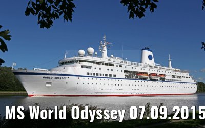 MS World Odyssey 07.09.2015 Kiel Canal transit