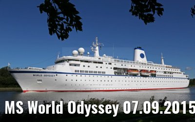 MS World Odyssey 07.09.2015 Kiel Canal transit