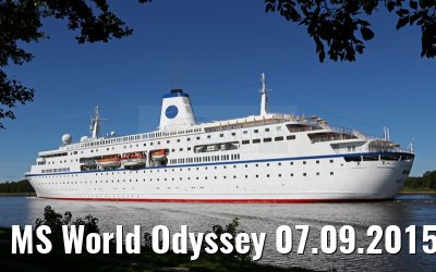 MS World Odyssey 07.09.2015 Kiel Canal transit