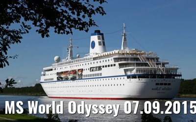 MS World Odyssey 07.09.2015 Kiel Canal transit