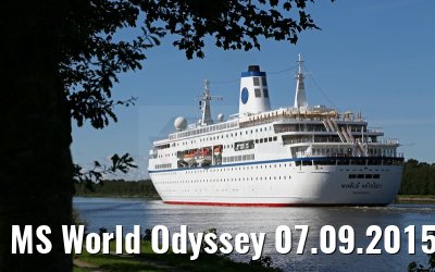 MS World Odyssey 07.09.2015 Kiel Canal transit