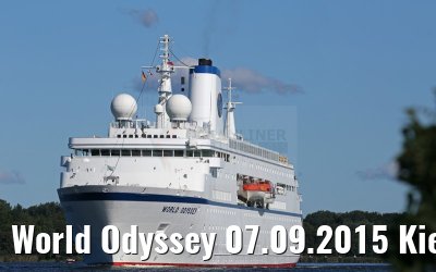 World Odyssey 07.09.2015 Kiel Canal transit