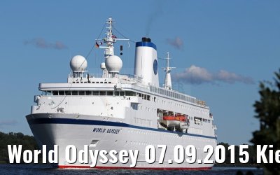 World Odyssey 07.09.2015 Kiel Canal transit