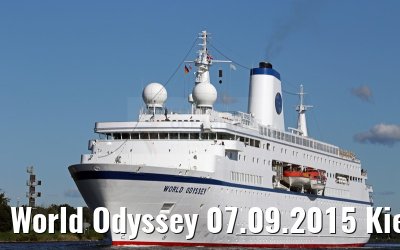 World Odyssey 07.09.2015 Kiel Canal transit