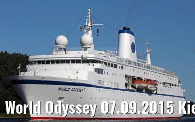 World Odyssey 07.09.2015 Kiel Canal transit