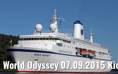 World Odyssey 07.09.2015 Kiel Canal transit