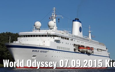 World Odyssey 07.09.2015 Kiel Canal transit