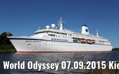 World Odyssey 07.09.2015 Kiel Canal transit