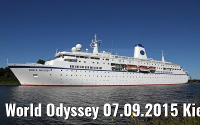 World Odyssey 07.09.2015 Kiel Canal transit