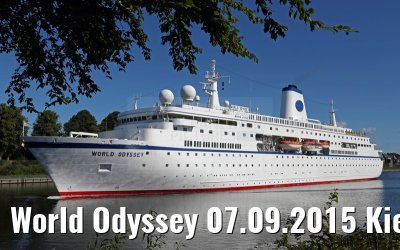 World Odyssey 07.09.2015 Kiel Canal transit
