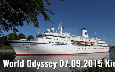 World Odyssey 07.09.2015 Kiel Canal transit