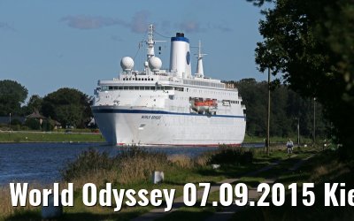 World Odyssey 07.09.2015 Kiel Canal transit