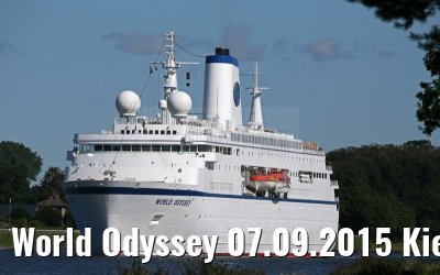 World Odyssey 07.09.2015 Kiel Canal transit