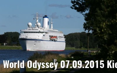 World Odyssey 07.09.2015 Kiel Canal transit