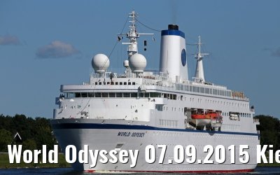 World Odyssey 07.09.2015 Kiel Canal transit
