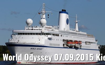 World Odyssey 07.09.2015 Kiel Canal transit