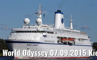 World Odyssey 07.09.2015 Kiel Canal transit