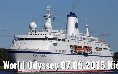 World Odyssey 07.09.2015 Kiel Canal transit