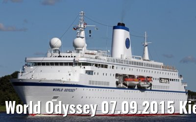 World Odyssey 07.09.2015 Kiel Canal transit
