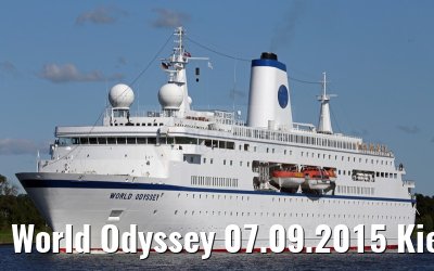 World Odyssey 07.09.2015 Kiel Canal transit
