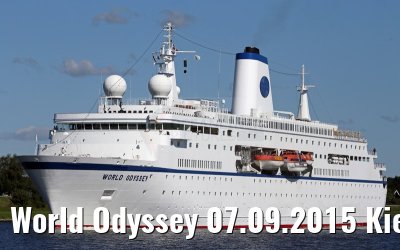 World Odyssey 07.09.2015 Kiel Canal transit