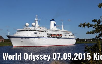 World Odyssey 07.09.2015 Kiel Canal transit