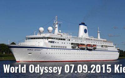 World Odyssey 07.09.2015 Kiel Canal transit