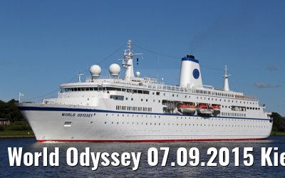 World Odyssey 07.09.2015 Kiel Canal transit