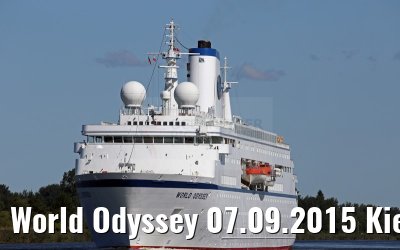 World Odyssey 07.09.2015 Kiel Canal transit