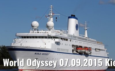 World Odyssey 07.09.2015 Kiel Canal transit