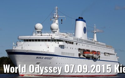 World Odyssey 07.09.2015 Kiel Canal transit