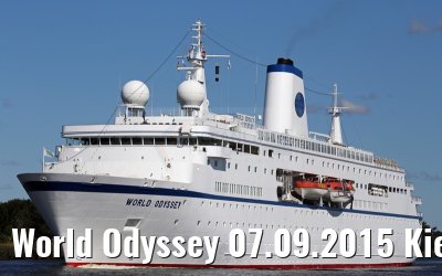 World Odyssey 07.09.2015 Kiel Canal transit