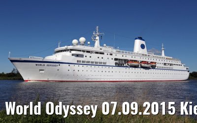 World Odyssey 07.09.2015 Kiel Canal transit