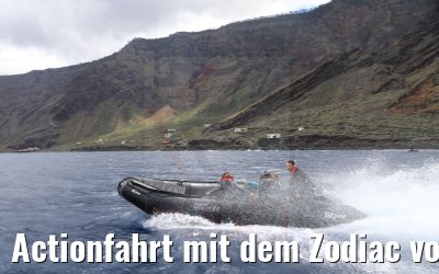 Actionfahrt mit dem Zodiac vor El Hierro 02.05.2021