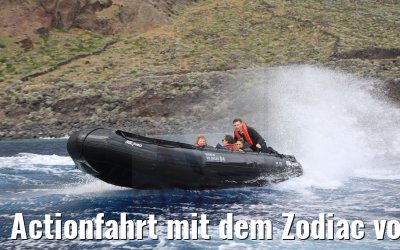 Actionfahrt mit dem Zodiac vor El Hierro 02.05.2021