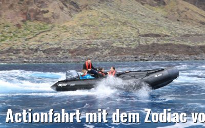 Actionfahrt mit dem Zodiac vor El Hierro 02.05.2021