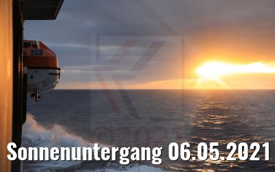 Sonnenuntergang 06.05.2021 World Voyager