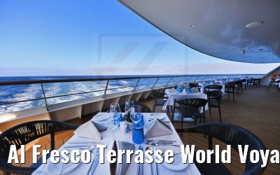 Al Fresco Terrasse World Voyager evening set-up