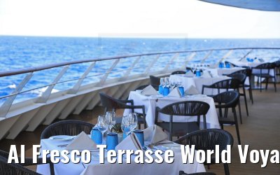 Al Fresco Terrasse World Voyager evening set-up