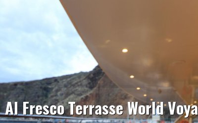 Al Fresco Terrasse World Voyager morning set-up