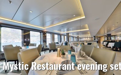 Mystic Restaurant evening set-up