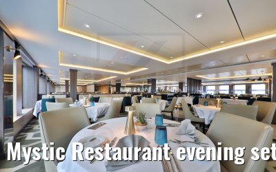 Mystic Restaurant evening set-up