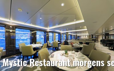 Mystic Restaurant morgens set-up