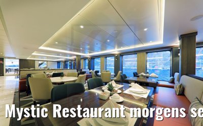 Mystic Restaurant morgens set-up