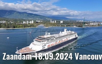 Zaandam 18.09.2024 Vancouver departure