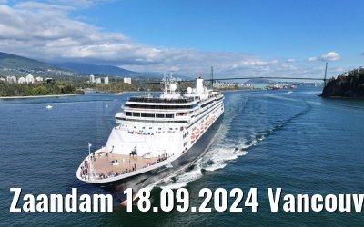 Zaandam 18.09.2024 Vancouver departure